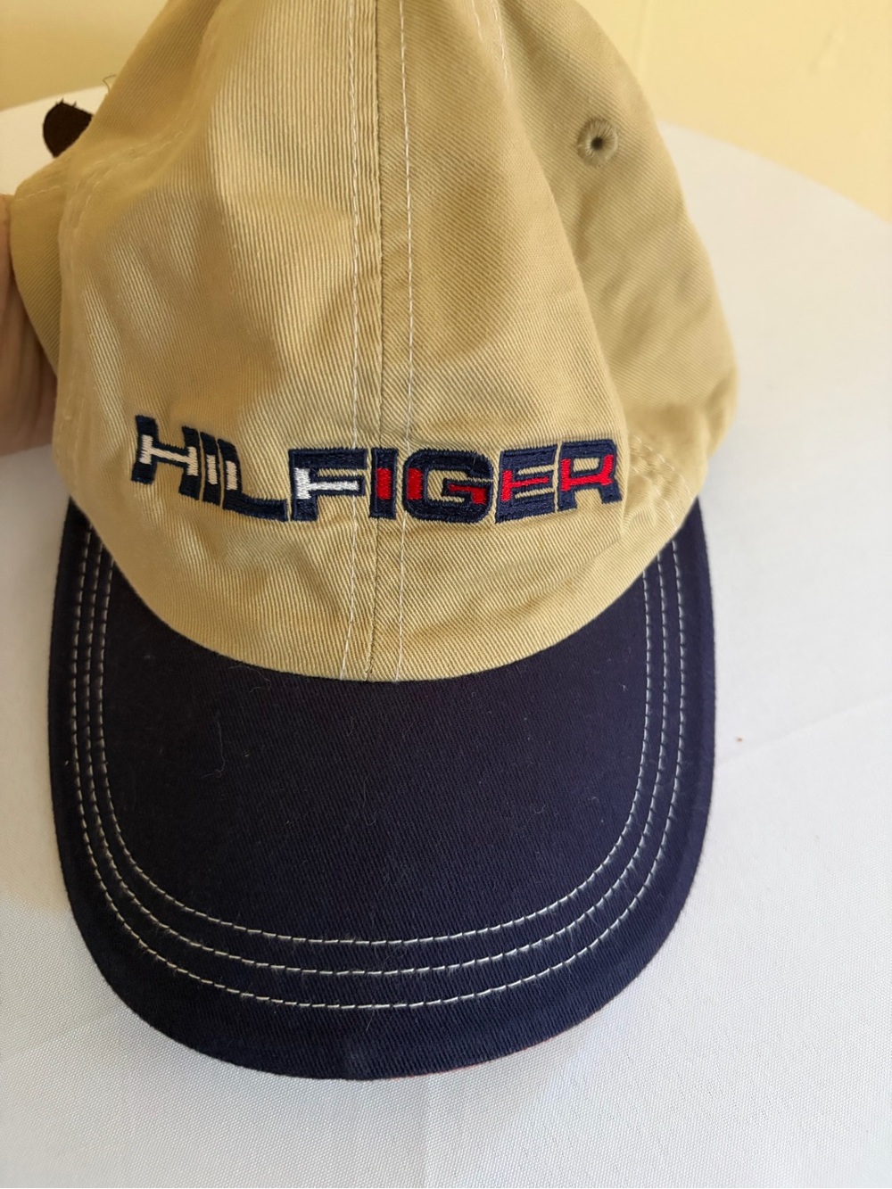 Tommy Hilfiger Two-Tone Khaki & Navy Baseball Cap